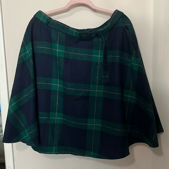 Wool Plaid Skirt - Picture 2 of 3